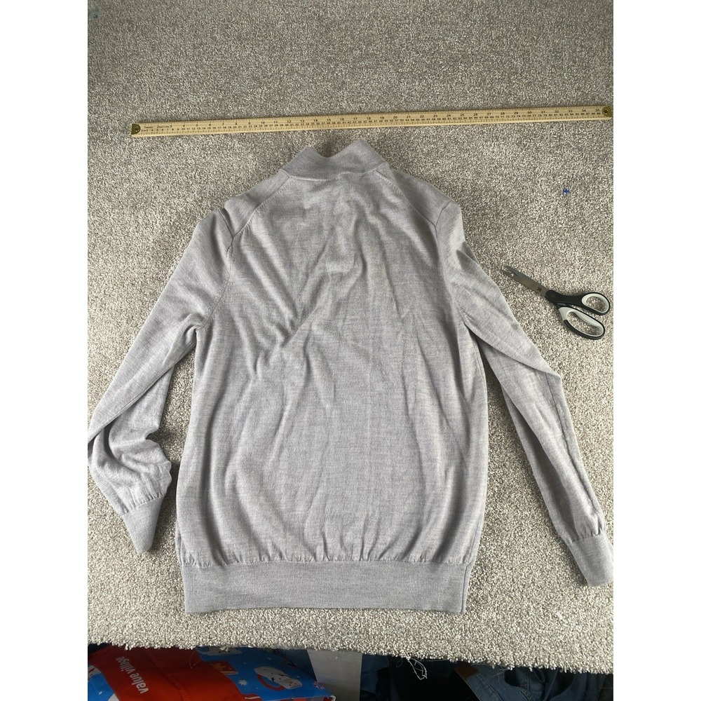 Charles Tyrwhitt Mens 100% Merino Wool 1/4 Zip Pullover Sweater‎ Mens XL Preppy - Picture 10 of 10